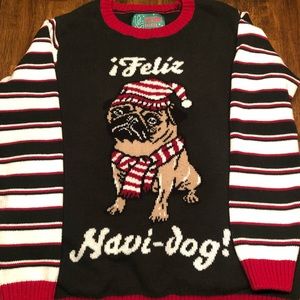 Feliz Navidog Pugly Christmas Sweater